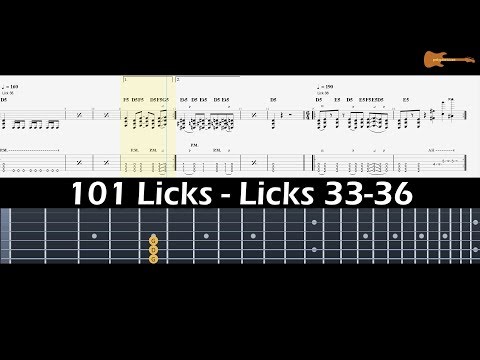 101 Licks - Licks 33-36 (Metal) With Downloadable Tab