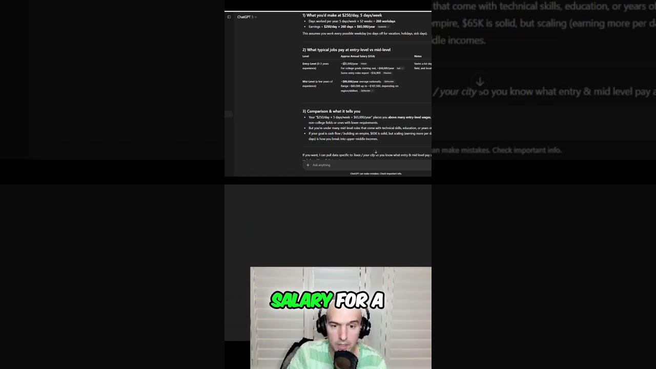 Uber Earnings vs. Entry-Level Salary: Shocking Comparison! #shorts