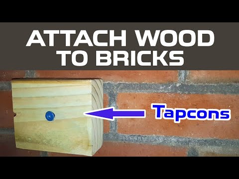 Attaching wood to brick with Tapcon concrete screws | Easy 2x4 brick mounting