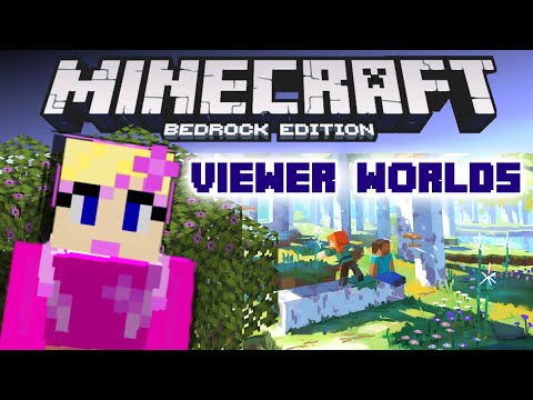 EPIC!! Visiting CRAZY Worlds in Minecraft Bedrock #shorts
