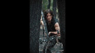 cross stitch world the walking dead daryl