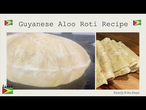 🇬🇾 Guyanese Aloo Roti (Potato Stuffed Roti) Recipe 🇬🇾