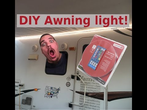 DIY rv awning light