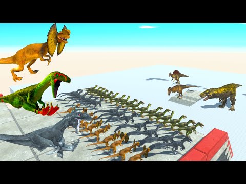 100x DEINONYCHUS attack DINOSAURS EPIK ZIGZAG DEATH FALL - ARBS
