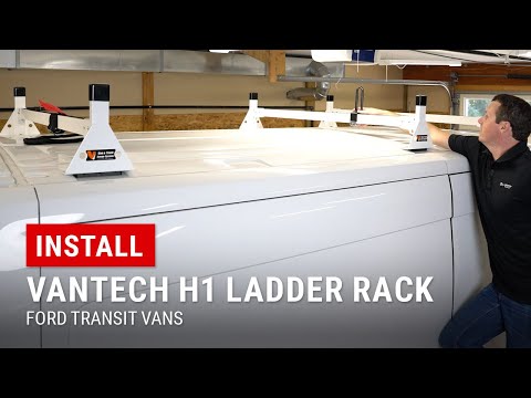 Installing Vantech H1 Ladder Rack on our Ford Transit