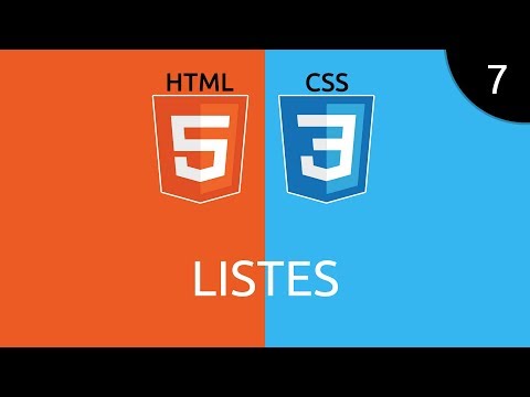 HTML CSS 7 listes