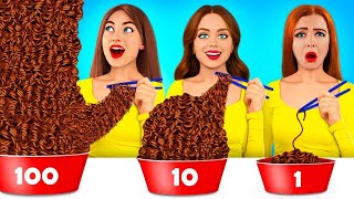 Download lagu Tantangan 100 Lapis Makanan | 1 vs 100  Lapis Makanan Enak oleh RATATA mp3