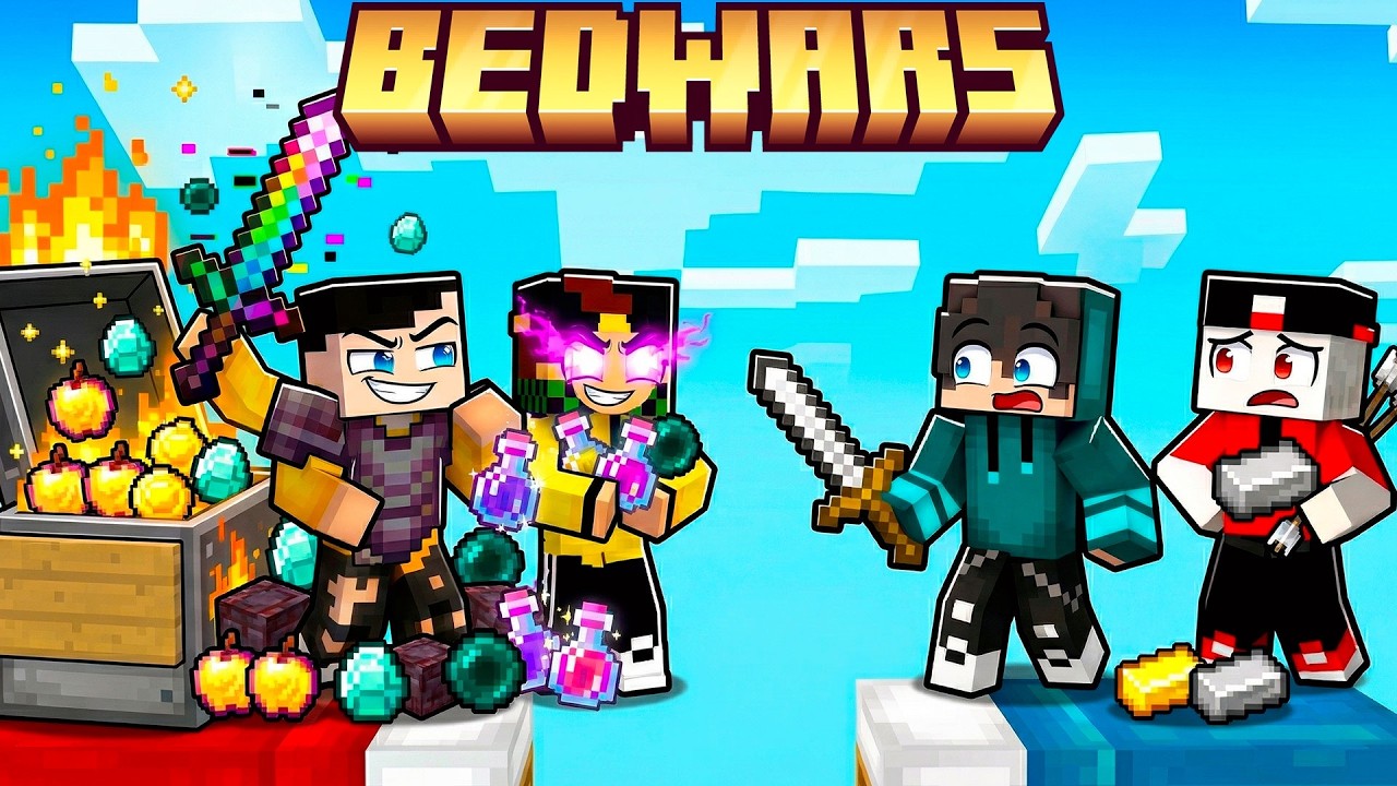 HO IMBROGLIATO CON IL GENERATORE OP NELLE BEDWARS 2V2 - MARCY BADDI VS LOCO DAMIANO - MINECRAFT ITA