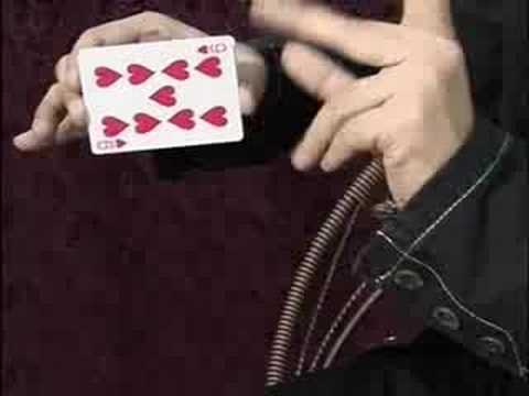 Floating card magic trick