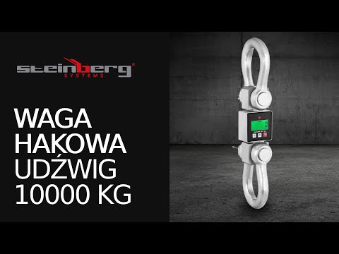video - Waga hakowa - 10000 kg - 0,5 kg lub 5 kg - LCD