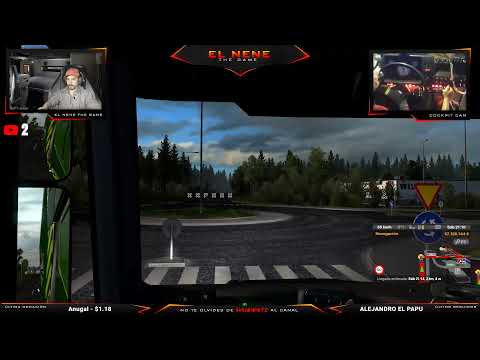 Ets 2.Mod   Iveco stralis +Tandem.(Barcelona-Umea) 21 t.Probando mi dasboard