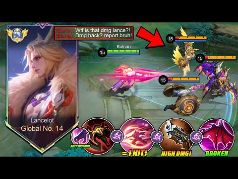 LANCELOT BEST BUILD AND EMBLEM TO DEAL AGAINST SUSTAIN HEROES IN RANK GAME 2026!! (Must try!) - MLBB