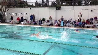 preview picture of video '50 yards butterfly swim at Pneumonia Open'