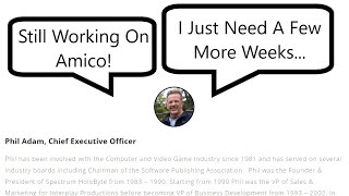 Intellivision Amico News Update: Phil Adam Speaks!