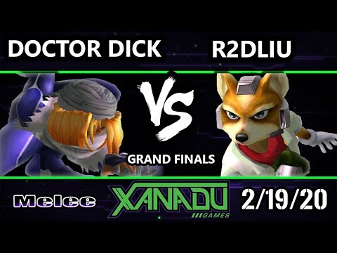 S@X 342 Grand Finals - Doctor Dick [L] (Sheik, Marth, Fox) Vs. R2DLiu (Fox) Smash Melee - SSBM