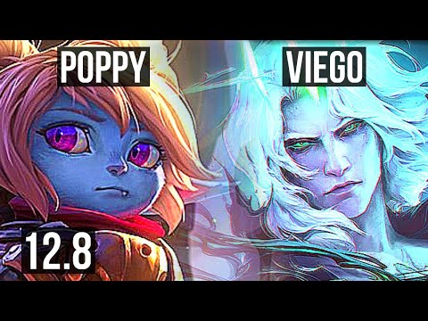 POPPY vs VIEGO (TOP) | Rank 3 Poppy, 1.6M mastery, 6/1/1, 300+ games | BR Challenger | 12.8