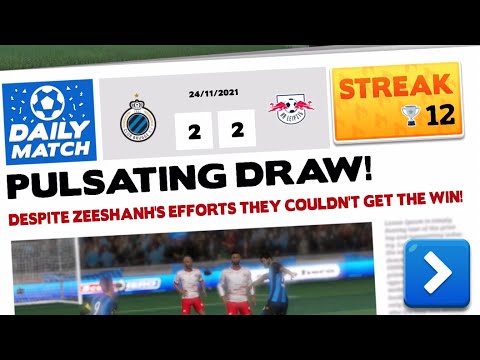 Score! Hero 2022. Daily match Event. STREAK. 12 ✌️ Club brugge Vs  RB leipzig  /24/11/2021