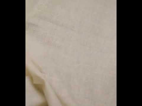 Plain Natural Pure Matka Silk 124 GSM Handwoven Fabric — video