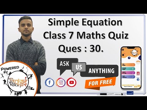 Q.30 Solve the 5x+2=3x+8 ? I Class 7th Maths I Simple Equation I