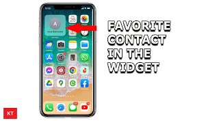 How to set favorite contacts as contact widget on iPhone Home screen | Edit contact widget