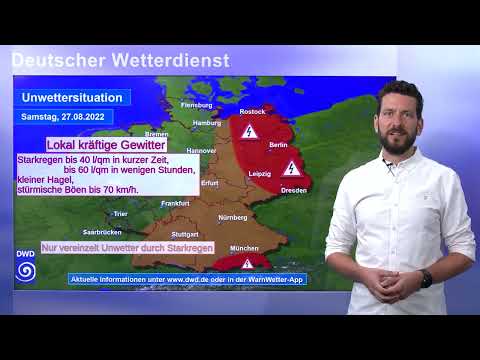 27.08.2022 Unwetterinformation - Deutscher Wetterdienst (DWD)