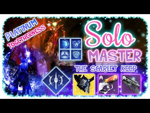 Solo 1280 Ordeal Master Nightfall Warlock - The Scarlet Keep - Destiny 2 - Commentary ( No Anarchy )