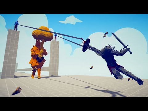 SMOUGH + 2x RURAL HARPOONS HITTING TARGETS | TABS - Totally Accurate Battle Simulator