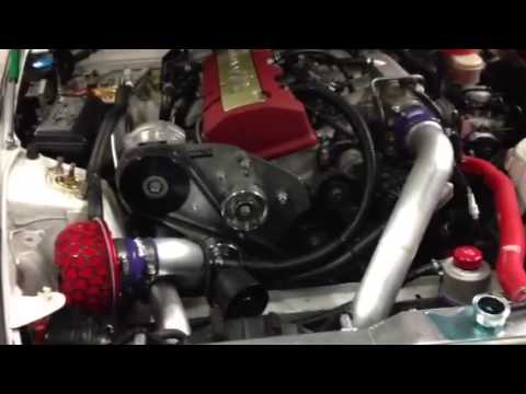 Honda S2000 HKS Supercharger installed