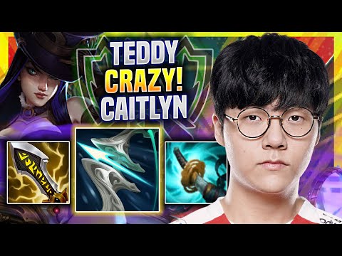 TEDDY CRAZY CAITLYN GAME IN WORLDS BOOTCAMP! - T1 Teddy Plays Caitlyn ADC vs Draven!