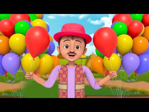 गुब्बारे वाला Gubbare Wala Hindi Baby Poem Rhymes for Kids and Toddlers Hindi Balgeet #sonamonakids