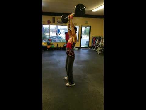 Every BODY'S Fit "FIT Clip" 163 Video: Tricep Overhead Extensions with Bar