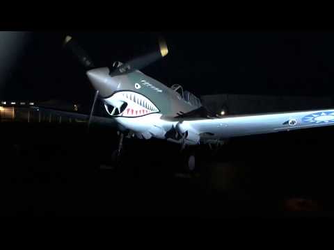 FHC Curtis P-40 night run up