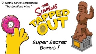 The Simpsons Tapped Out: Super Secret Bonus! | 10 Free Donuts &amp; Jebediah Springfield Statue