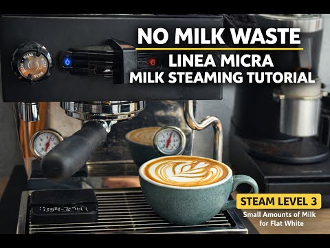 Linea Micra Milk Steaming Tutorial (Steam Level 3) | Perfect Flat Whites, No Milk Waste