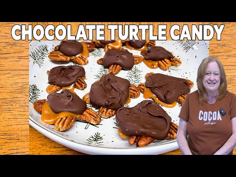 CHOCOLATE TURTLES 3 Ingredient Christmas Candy