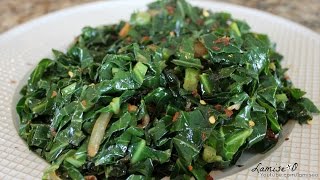 How To Cook Collard Greens Quickly | Easy Sauteed Collard Greens | Episode 90
