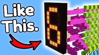 Showing Numbers With Redstone. How?!