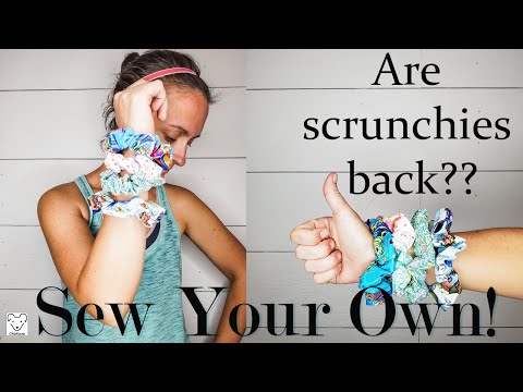 DIY Scrunchie Using Your Own Hair Tie! Great For...