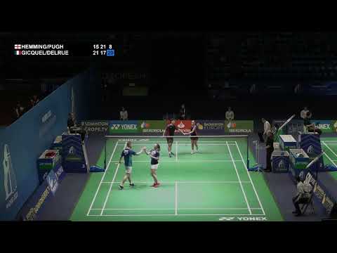 Match Point - Hemming / Pugh vs Gicquel / Delrue - XD, QF - European Championships 2022