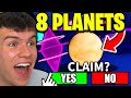 ALL 8 PLANET LOCATIONS In Roblox REBIRTH CHAMPIONS X! How To Craft The Space Amulet!