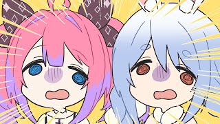 【手描き】ヴィヴィが自分と同じぼっちの道を辿りそうになるのを心配するぺこら先輩【兎田ぺこら/綺々羅々ヴィヴィ/切り抜き/ホロライブ】