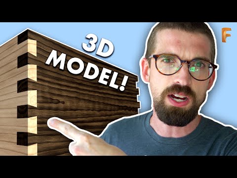 How to make Dovetail Joints in Fusion 360 - Woodworking Joints