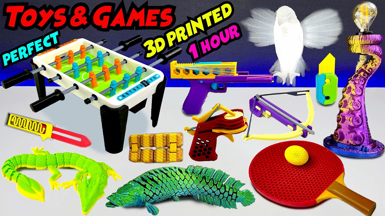 Perfect 3D Printed Toys & Games Compilation (1 Hour)