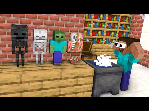 Monster School : BABY BREWING CHALLENGE - Minecraft Animation
