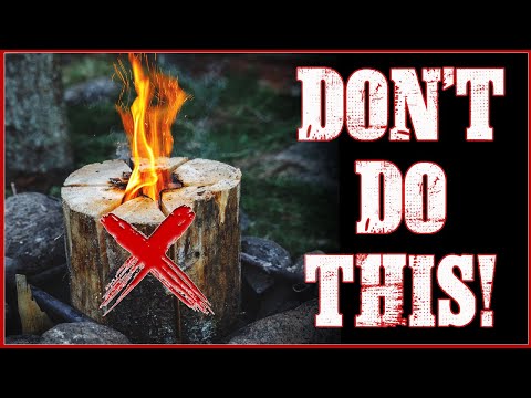 The Best Way and worst ways to do Swedish Fire Log!