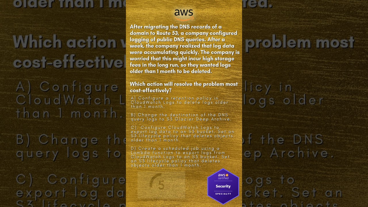 #scsc02 AWS Certified Security Specialty Sample Exam Question