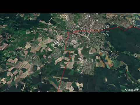 Fernwanderweg E1 Überflug mit Kommentar