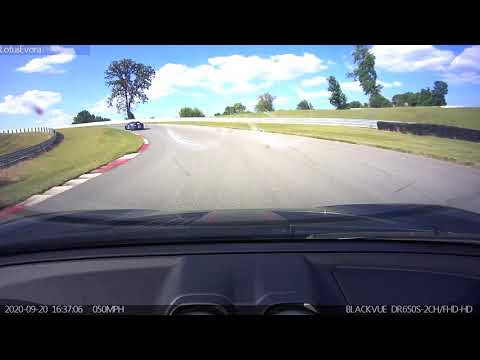 NCM Evora 400 chasing Mustang GT350 Shelby National Corvette Museum Motorsports Park Chin