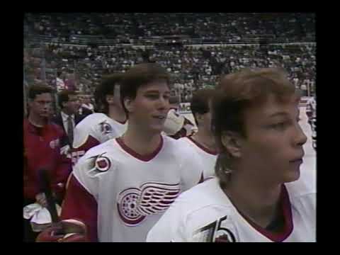 NHL  Apr.18/1992  Game1  Minnesota North Stars - Detroit Red Wings