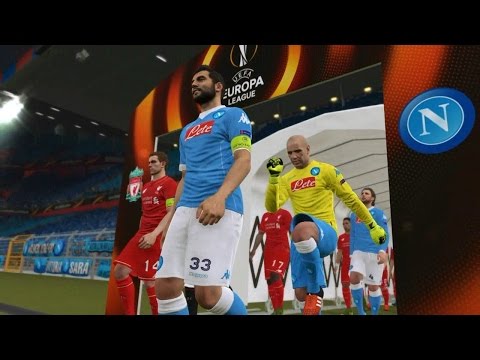 PES 2016 UEFA Europa League Final (S.S.C. Napoli vs Liverpool Gameplay)